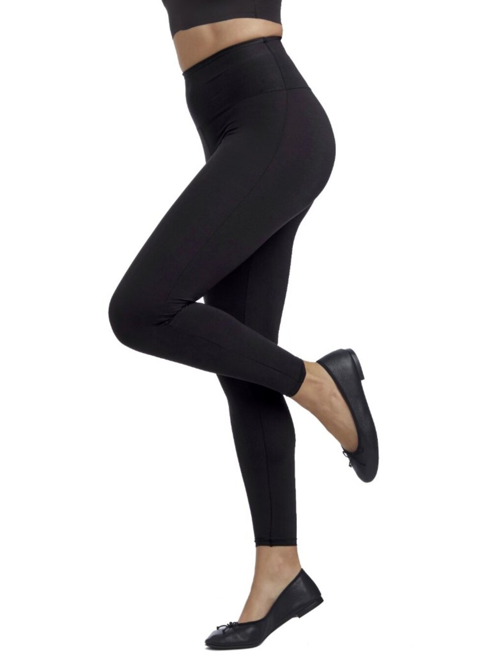 Cupid Intimates Love Your Legs® Shaping Leggings - Black - Picture 3 of 6